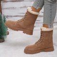 thumbnail image 4 of Tao Tao Women's Winter Snow Boots Suede Lace Up Ankle Bootie Brown 39, 4 of 4