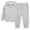 Gray-01, variant on Owordtank Girls Boys Hoodie And Sweatpant Set Unisex Kids Sweatsuit Casual Workout 2 Piece Outfits Tracksuit 2-12T