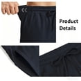 thumbnail image 6 of HISDERN Men's Athletic Shorts 7 Inch Inseam Drawstring Waist Quick Dry Casual Shorts with Pockets, 6 of 7