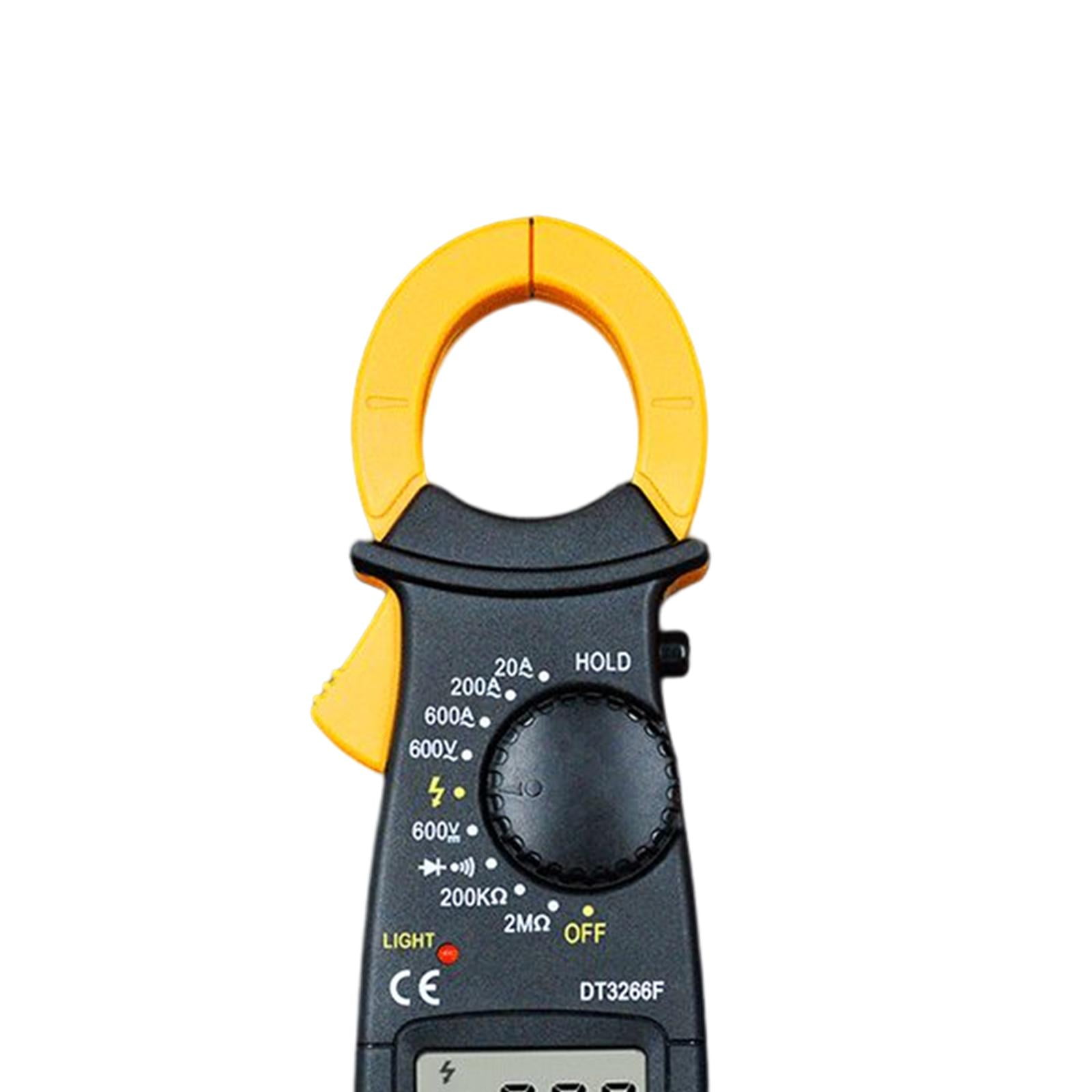 Miulika Multimeter Digital Clamp Meter Diode Tester Resistance Amp Voltage Tester 600V AC DC Voltage Meter Testor with LCD Display, Overload Protection , With Buzzer