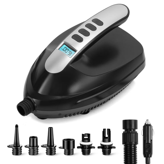 SereneLife SLPUMP20 - Electric Air Pump Compressor / Air Inflator (for SUP Stand-Up Paddle-Boards & Water Sport Pool Inflatables)