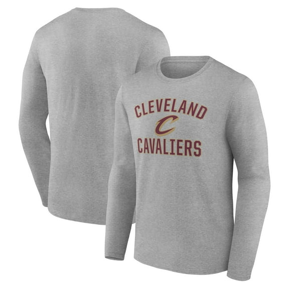 Men's Gray Cleveland Cavaliers Victory Arch Team Long Sleeve T-Shirt