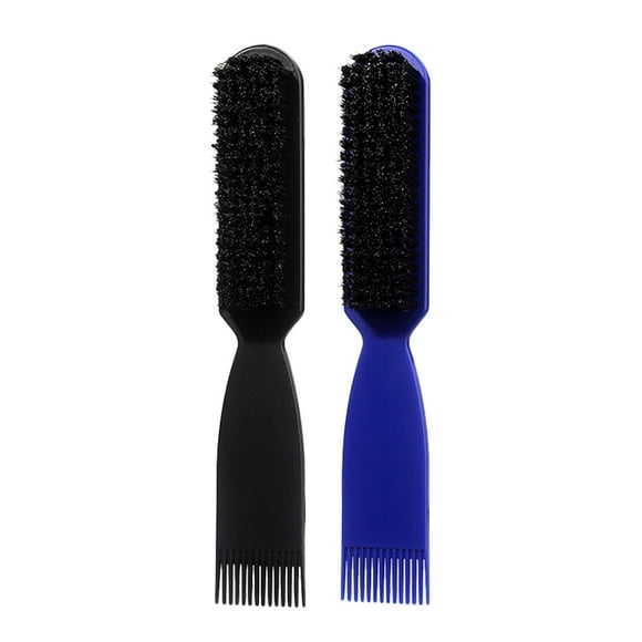 GOOHOCHY Juego de 2 brochas de afeitar manuales vintage y peine para barba para hombre, ideal para el cuidado y peinado de la barba, ideal para viajes y uso en peluquería.