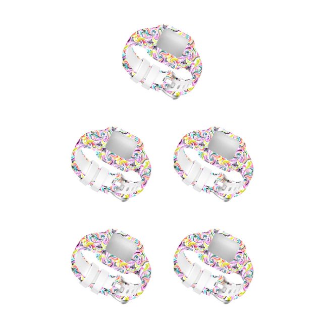Bearachild Banda de reloj Suministros para niños Ajuste mejorado Pieza reemplazada Artesanía Diseño simple Relojes Guardia Correa de silicona Type2 NO2