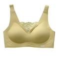 thumbnail image 1 of Women's Non Wired Padded Full Cup Bra - Wireless Supportive Bustier - W-Shape Structure Breathable Comfort Bra, 1 of 5