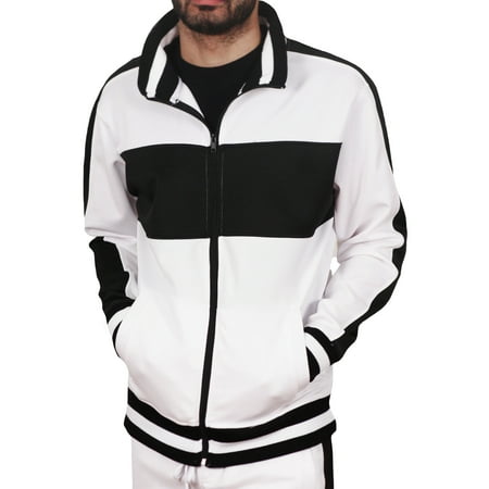 Retro Soccer Track Jacket - Bleecker & Mercer Men's Color Block Track Jacket