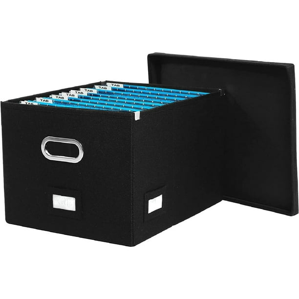 File storage box Foldable storage box Office file box with lid