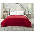 thumbnail image 1 of Cozy Tyme B173A-20RDK-UE Couverture en Flanelle Réversible Sherpa 108 x 90 Po, Rouge, 1 of 7