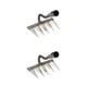 thumbnail image 1 of Bearachild Herramienta de rastrillo de clavos artefacto hecha de acero al carbono para aflojar eficazmente el suelo herramientas agrícolas [5 ] [5 dientes] 2Conjunto, 1 of 6