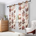 thumbnail image 2 of Yayeee Window Curtains Light Filtering 63"x42" Grommet Panel Pair Home Living Room Decor, Cute Chocolate Cakes, 2 of 7