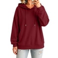 thumbnail image 5 of SYwaren Women's Pullover Hoodie Sweatshirt Casual Long Sleeve Winter Kangaroo Pocket Tops, 5 of 9