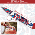 thumbnail image 4 of Astercook 6-Pieces Paisley Pattern Knife Set with Cover, Colorful Kitchen Knives Sets German Stainless Steel, Ideal Gift for Kitchen, Dishwasher Safe, 4 of 8