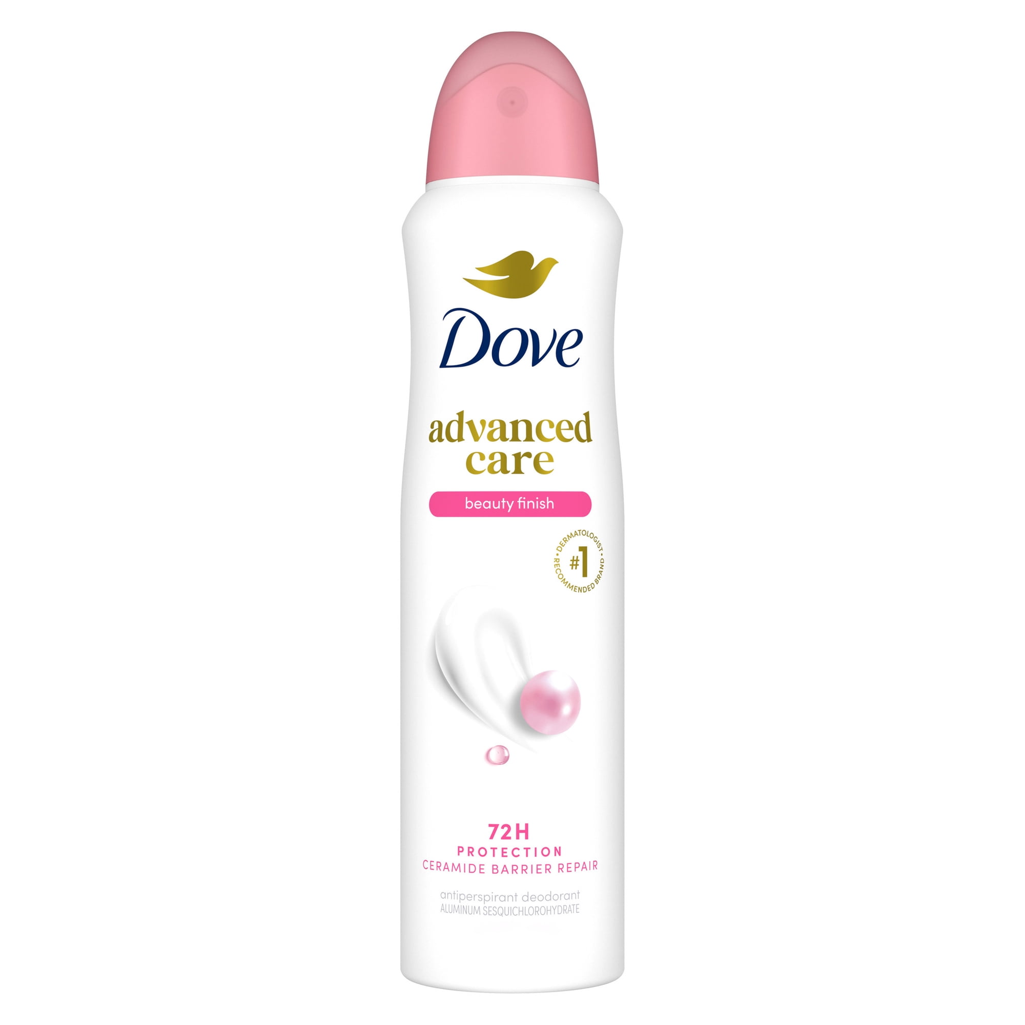 Dove Advanced Care Antiperspirant Deodorant Spray To Help Skin Barrier Repair After Shaving By Boosting Skin's Ceramide Levels Beauty Finish 72-hour For Soft Underarms, 3.8 oz