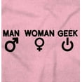 thumbnail image 2 of Man Woman Geek Geeky Cute Nerdy Gamer Zip Up Hoodie Men's Women's Brisco Brands M, 2 of 6