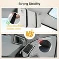 thumbnail image 4 of Behome Car Visor Makeup Mirror, Rechargeable Car Visor Vanity Mirror with Light, 3-Color Modes Portable Led Visor Mirror, 4 of 8