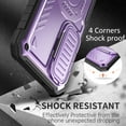 thumbnail image 7 of FITO For Samsung Galaxy A15 Case, Phone Case with Screen Protector and Kickstand (Purple), 7 of 7