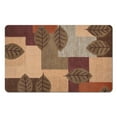 thumbnail image 1 of 20x32 in Green Leaf Bath Mat - Boho Soft Microfiber for Luxury Feel, Non-Slip, Absorbent, Cute Bathroom Rug - Easy Clean Doormat., 1 of 5