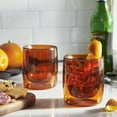 thumbnail image 2 of ZWILLING Sorrento 2-pc Double-Wall Tumbler Glass Set - Amber, 2 of 3