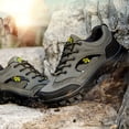 thumbnail image 6 of Army Green Fashionable Men'S Hiking Shoes Casual Outdoor Round Toe Plus Size Spring Summer Comfortable Non Slip Breathable Trail Footwear, 6 of 9