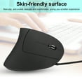 thumbnail image 1 of PC Mouse, Mouse, Optical Vertical Gaming Mouse LED Light Business Office for Laptop Notebook Black, 1 of 7