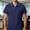 Light Blue, variant on ZUBKTE Men's Solid Color Spread Collar T-Shirt Short Sleeve Breathable Versatile Summer Top