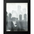 thumbnail image 2 of OnRei 12x14 Black Modern Framed Museum Art Print Titled - Skyline Mind, 2 of 5