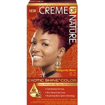 Exotic Shine Hair Color by Creme of Nature, 6.2 Burgundy Blaze, with Argan Oil from Morocco, 1 Application