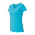 thumbnail image 2 of LAT Women's V-Neck Fine Jersey Tee Size up to 3XL, 2 of 3