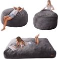 BALUS Giant Bean Bag Chair, Convertible Beanbag Folds from Lazy Chair