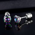 thumbnail image 5 of GEMSME Titanium Earrings for Women Rainbow Cubic Zirconia Hypoallergenic for Sensitive Ears, 5 of 6