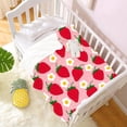 thumbnail image 3 of Yibo Strawberry Cartoon Blanket Flannel Soft and Comfortable Anti-static Bed Sofa Blanket, 3 of 9