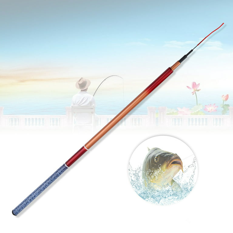 Fishing Pole Retractable Hand Pole, Hand Fishing Rod Super Hard Carbon  Fiber Carp Telescopic Stream Pole Freshwater River Fishing Tackle Kit  (Color 