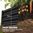 thumbnail image 4 of Outsunny 12x4x1ft Galvanized Raised Garden Bed, Open Bottom, Black, 4 of 10