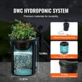 SKYSHALO DWC Hydroponics Setup, Includes Air Pump, Air Stone, Water