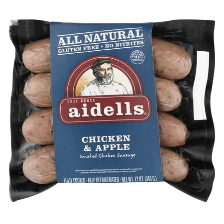 Aidells® Chicken & Apple Smoked Chicken Sausage 12 oz. Pack - Walmart.com