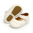 thumbnail image 3 of Baby Girl Anti-Slip PU Leather Sneaker Shoes Newborn First Walkers Crib Shoes, 3 of 6