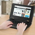 thumbnail image 3 of NBD Laptop Computer(7 inch), Quad Core Powered by Android 12.0, Netbook Computer with WiFi, Webcam and Bluetooth, Mini Laptop with Bag, Mouse, and Mouse Pad for Kids（Black）, 3 of 6