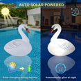 thumbnail image 3 of Luces flotantes para piscina Goallim, solares, recargables, 2 unidades, diseño de cisne, 3 of 8