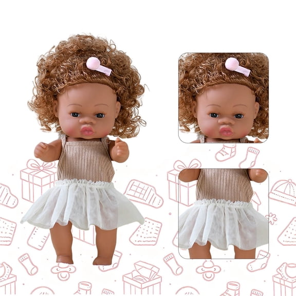 KOYPTL 14In African American Reborn Baby Dolls for Toddlers 2 3 4 5 6 Years Old,Realistic Black Baby Doll Soothing Toy Kids 6-8 12-18 Months Boys Girls Pretend Play Chrismtas Birthday Holiday Gifts