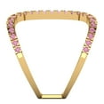 thumbnail image 3 of Statement Engagement Ring for Women - 0.5ct Simulated Pink Diamond in 14K Yellow Gold Promise Ring, 3 of 6