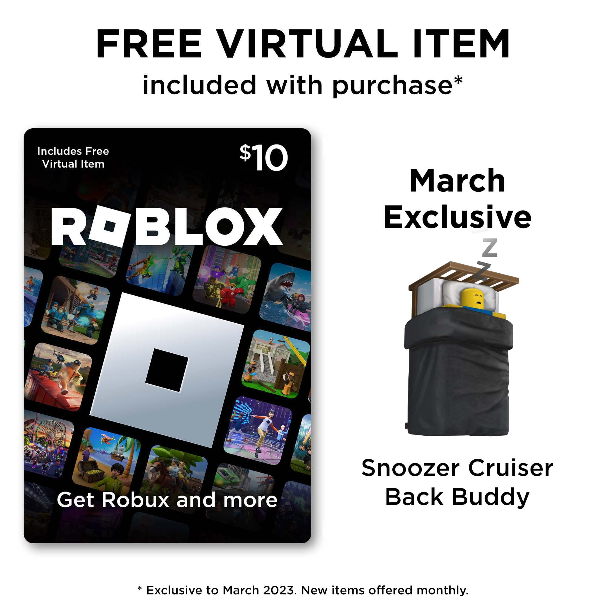 Roblox $10 Digital Gift Card [Includes Exclusive Virtual Item] [Digital Download]