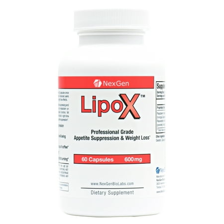 LipoX- Advanced Strength Diet Pills For Weight Loss and Appetite Suppression. Decrease Your Appetite, Lose Weight, and Burn Fat