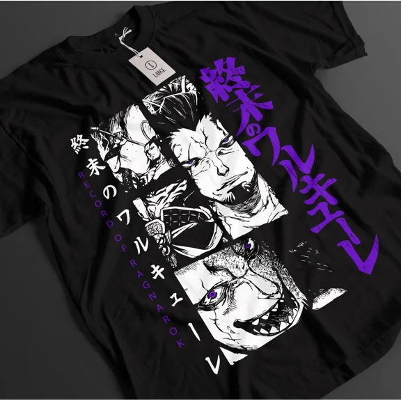 VINTAGE Record Of Ragnarok Shirt Jack The Ripper Tshirt Buda T-Shirt Adam Top Anime Tee