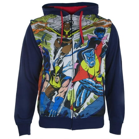 X-Men - Blasted Sublimated Zip Hoodie With Removable Sleeves