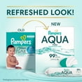 thumbnail image 3 of Pampers Aqua Pure Baby Wipes Unscented, 2-Pack, 112 Total Wipes (Select for More Options), 3 of 16