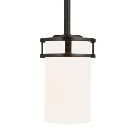 

6.5 inch 9.3W 1 Led Mini-Pendant Bronze Incandescent Bailey Street Home 73-Bel-4169535