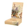 thumbnail image 2 of CaiYueKe Easter Bunny Chair Covers Set, Holiday Dining Decor, Festive Party Chair Slipcovers, Spring Home Table Setting, Washable Decorative Covers for Kitchen Dining Room Gatherings, 2 of 7