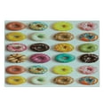 thumbnail image 3 of Dessert Cutting Board, Bakery Themed Photo of Top View Colorful Delicious Donuts with Different Toppings, Decorative Tempered Glass Cutting and Serving Board, in 3 Sizes, by Ambesonne, 3 of 5