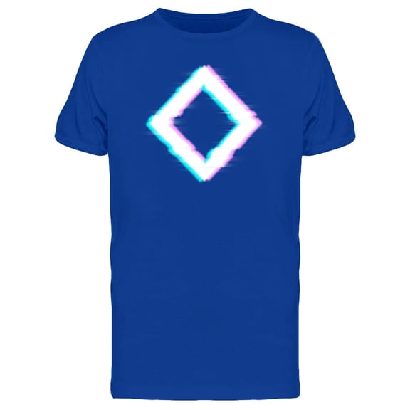 Rhomboid In Glitch Style Tee Men's -Image by Shutterstock