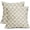 Brown Grey, variant on Olive Green Floral Block Print Pillow Covers 16x16 Inch Set of 2, Vintage Flower Pattern Decorative Throw Pillowcases Outdoor Farmhouse Cushion Covers Spring Summer Rustic Sofa Couch Bed Decor